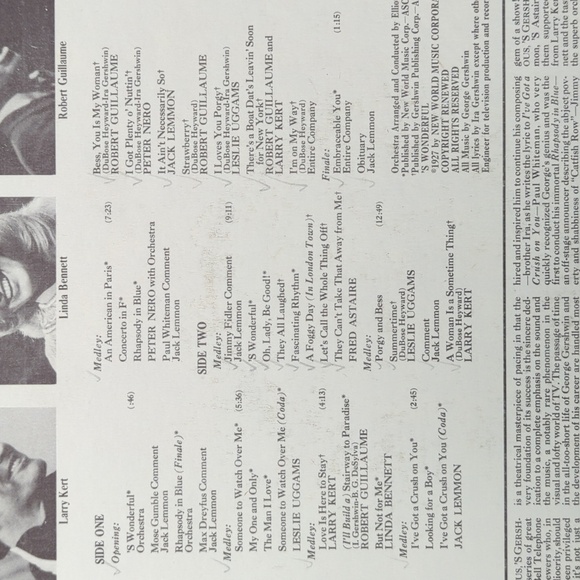 S'Wonderful, S'Marvelous, S'Gershwin LP - Picture 3 of 5